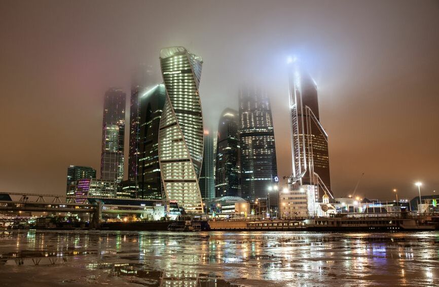Картина на холсте Небоскребы, арт hd1553301